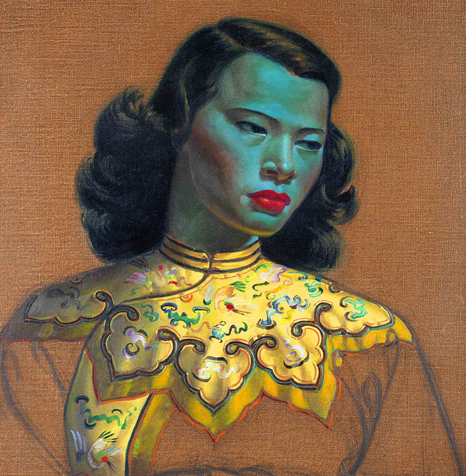 Vladimir Tretchikoff - Chinese Girl Greetings Card 14x14cm