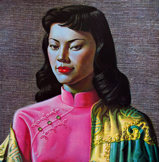 Vladimir Tretchikoff - Miss Wong Greetings Card 14x14cm
