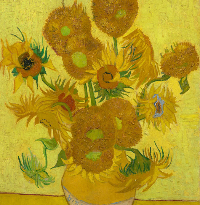 Vincent Van Gogh - Sunflowers Greetings Card 14x14cm