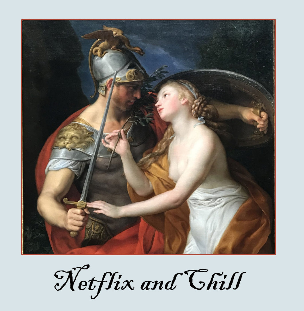 netflix and chill Greetings Card 14x14cm