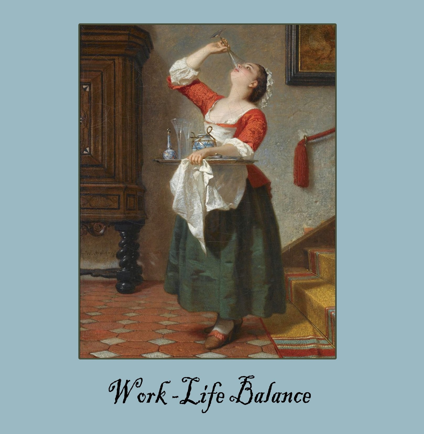 Work life Greetings Card 14x14cm