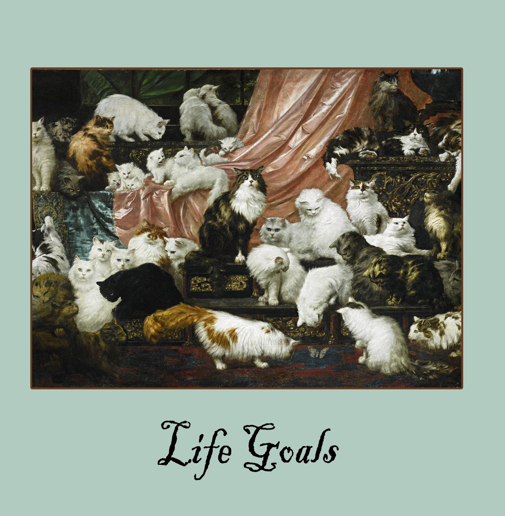 Life Goals Greetings Card 14x14cm