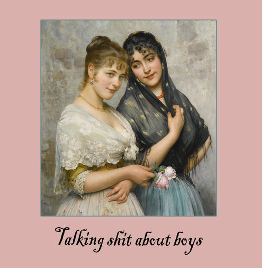 Talking Shit Greetings Card 14x14cm