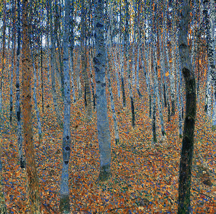 Birch Forest, 1903 by Gustav Klimt 14x14cm Greetings Card 
