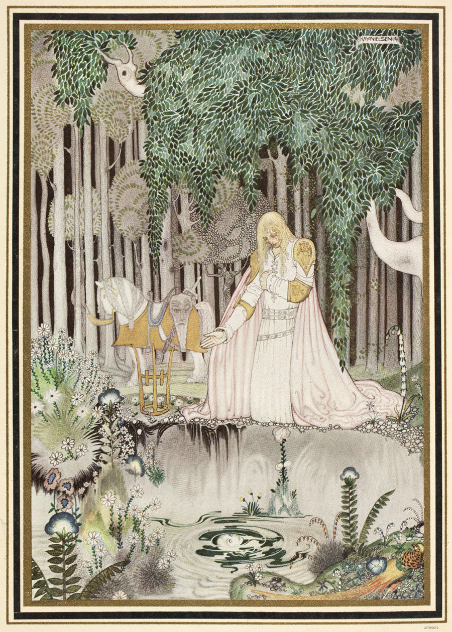 Kay Nielson, Illustration, Enchanted, Medieval, Fantasy Art Print Poster 50x70cm