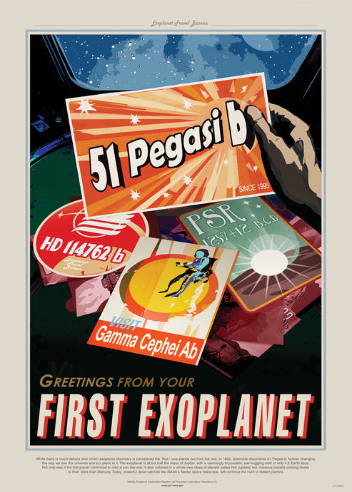 PEg51, The Great Voyage, Space Travel, Tourism NASA, Solar System, Planets Art Print Poster 50x70cm