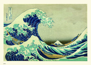 Hokusai The Great Wave of Kanagawa Art Print Poster 50x70cm