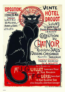 CHAT NOIR ART POSTER PRINT BY THÌäOPHILE-ALEXANDRE STEINLEN 1898 Art Print Poster 50x70cm