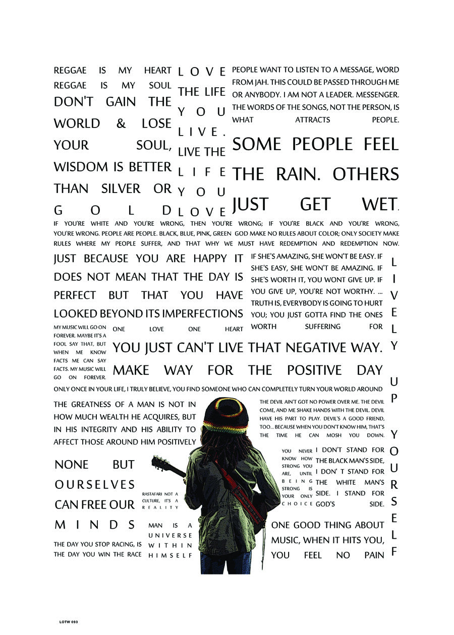 Bob Marley, Music Idol Iconic Reggae Rocksteady Roots Rock Artist Art Print Poster 50x70cm