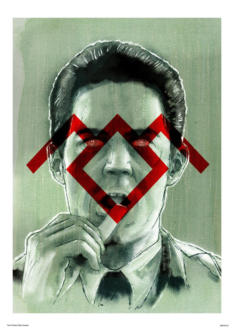 Twin Peaks Dale Cooper Art Print Poster 30x40cm