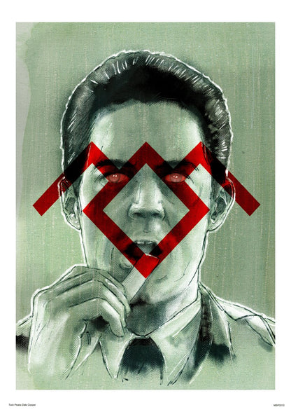 Twin Peaks Dale Cooper Art Print Poster 30x40cm