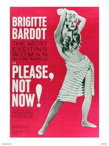 Brigitte Bardot, Please not Now Movie Poster Art Print 40x30cm