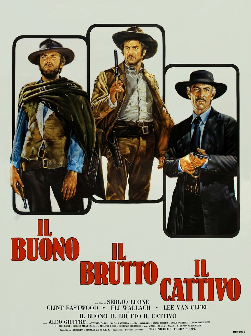 Good the bad and the Ugly 30x40cm Art Print Poster