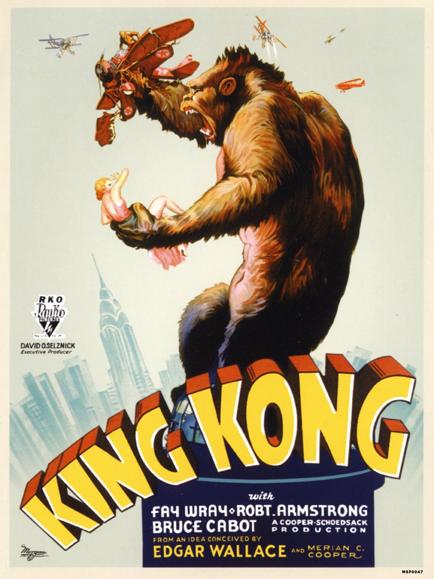 King Kong Retro Vintage 30x40cm Art Print Poster