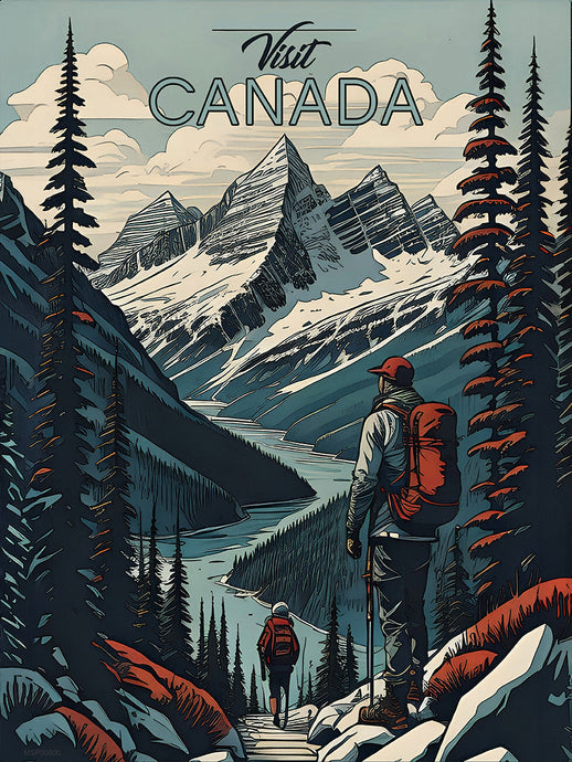 Visit Canada travel Poster Art Print 30x40cm  