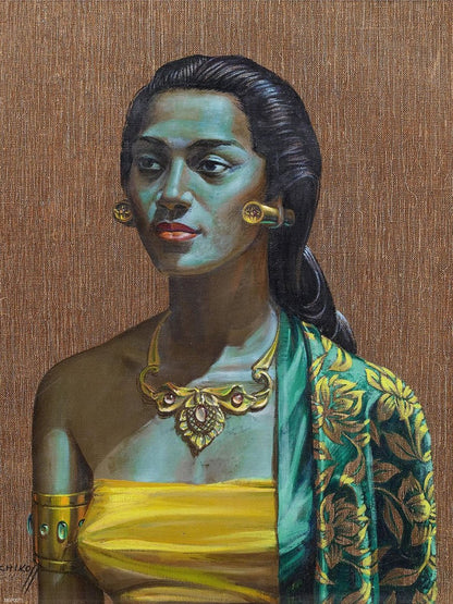 Vladimir Tretchikoff Balinese Girl 30x40cm Art Poster Print