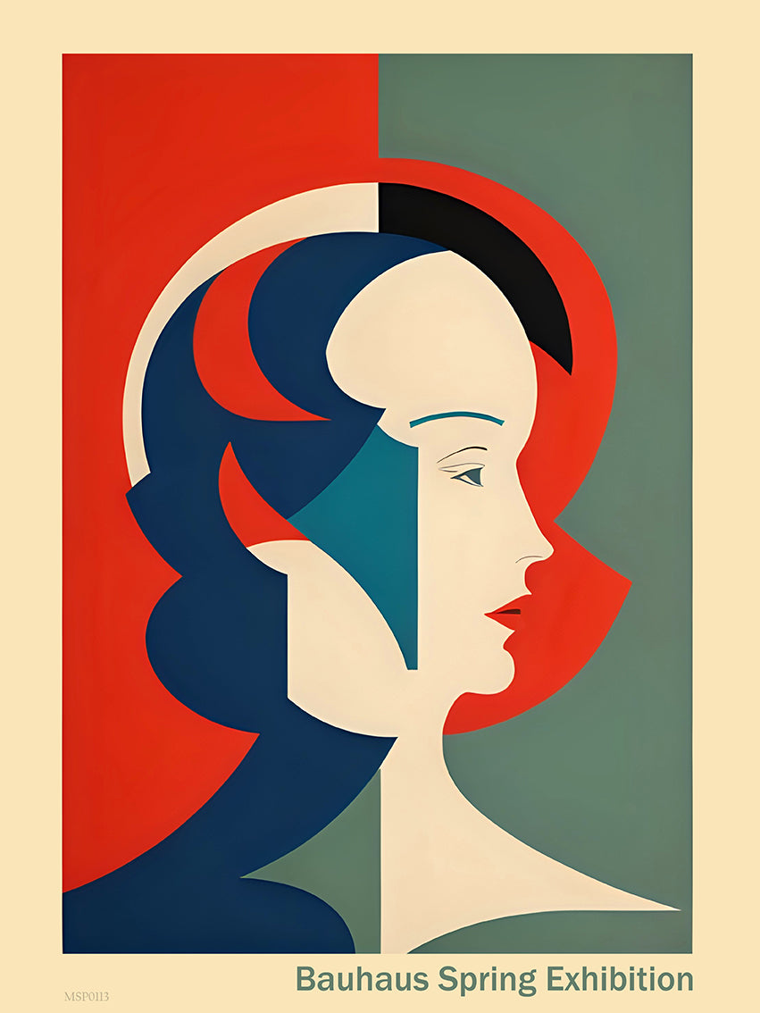 Bauhaus Vintage Spring Exhibition Art Print 30x40cm 