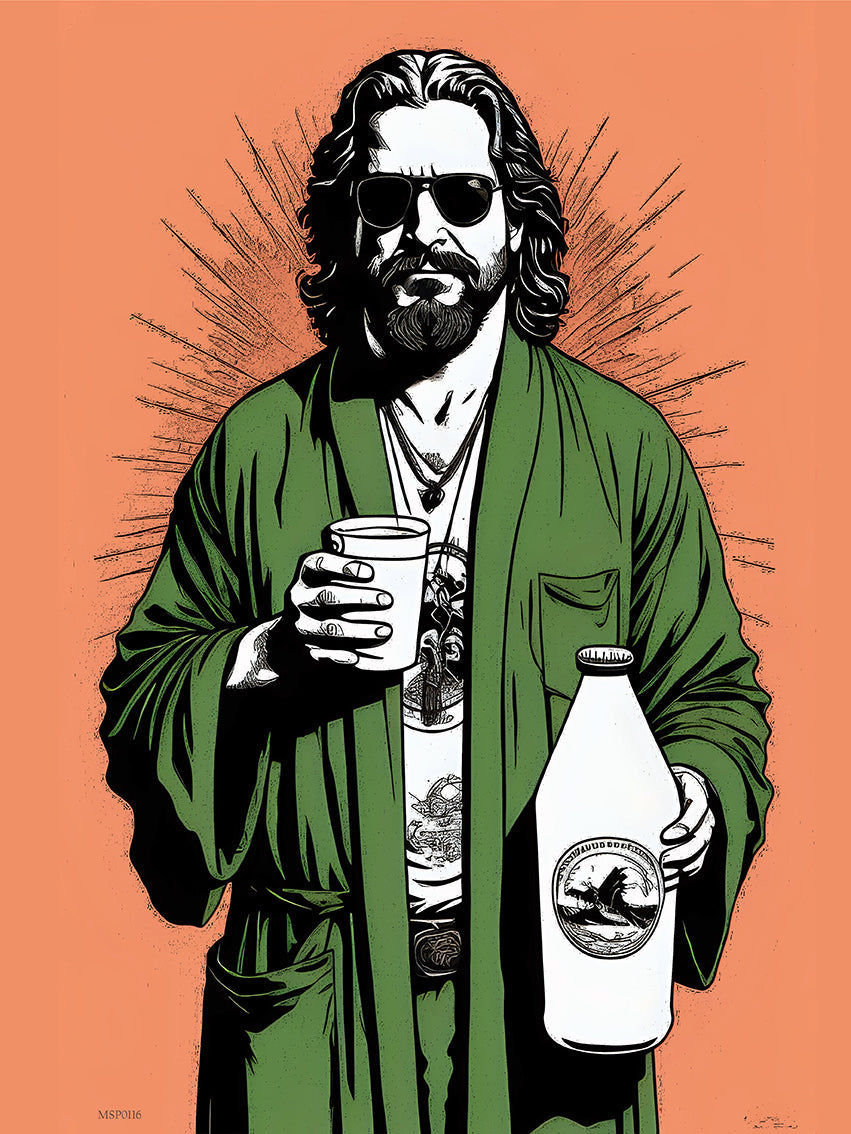 The Dude "Big Lebowski" Art Print Poster 30x40cm 