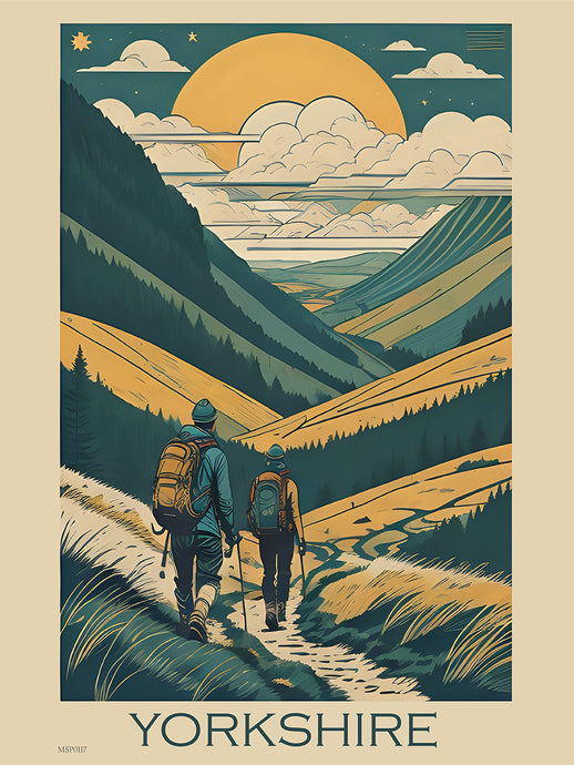 Yorkshire Travel Pop art Poster Print 