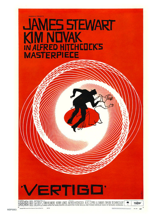 Vertigo Alfred Hitchcok Movie Film 30x40cm Poster Art Print