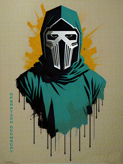 MF Doom Operation Doomsday 30x40cm Art print Poster by Andre Ibanez 