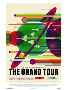 The Grand Tour Nasa Space exploration 30x40cm Art Poster Print