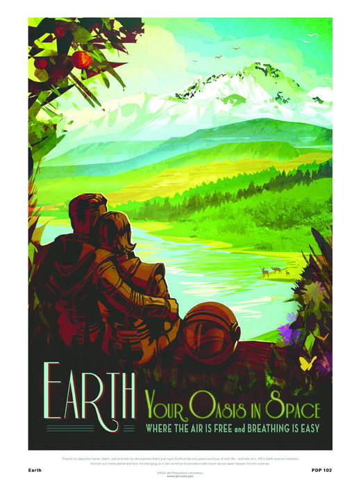 Earth Nasa Space exploration 30x40cm Art Poster Print