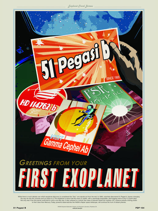 51 Pegasi B Nasa Space exploration tourist 30x40cm Art Poster Print