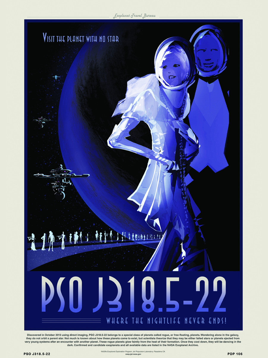 PSO J318 Nasa Space exploration 30x40cm Art Poster Print