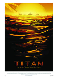 Titan Nasa Space exploration 30x40cm Art Poster Print