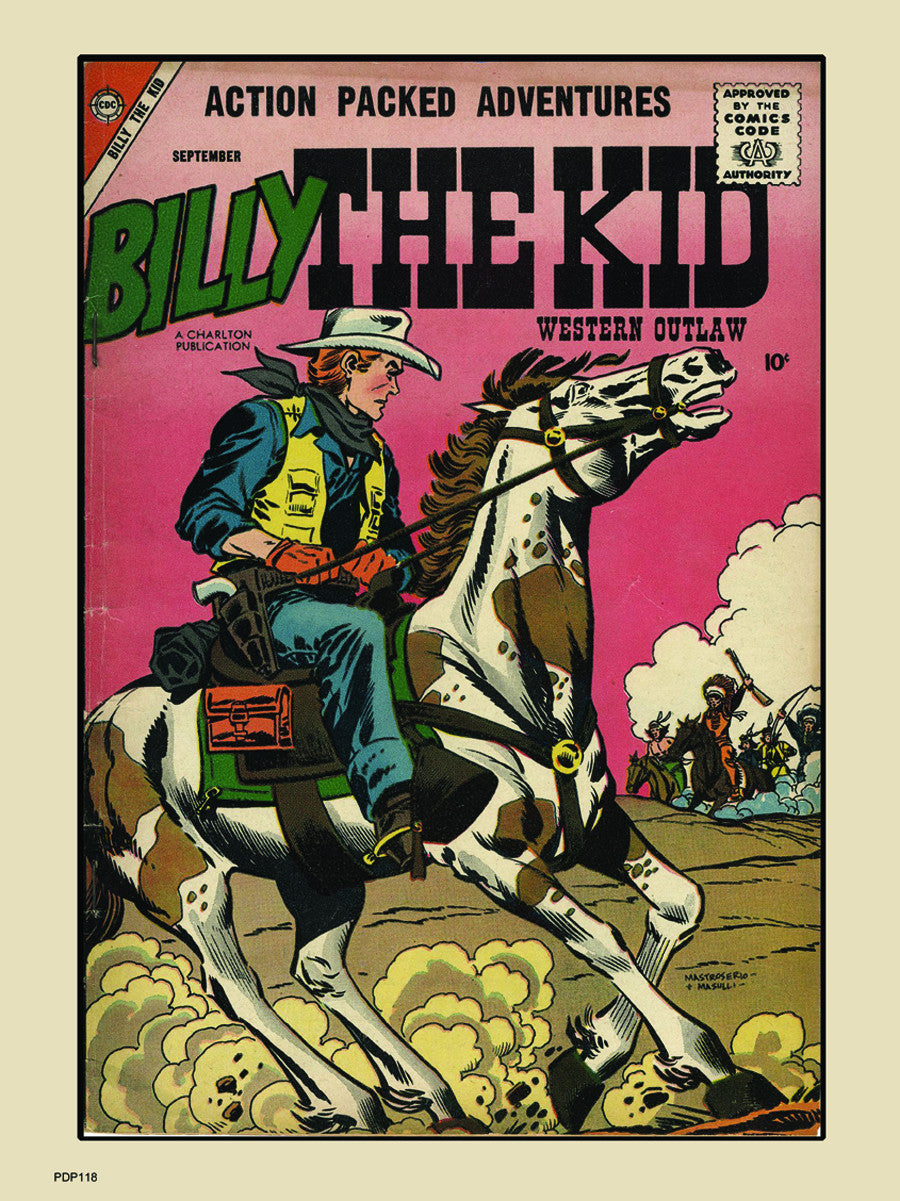 Billy The Kid Comic Poster Art Print 30x40cm