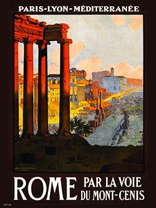 Visit Rome Tourisum 30x40cm Art Poster Print