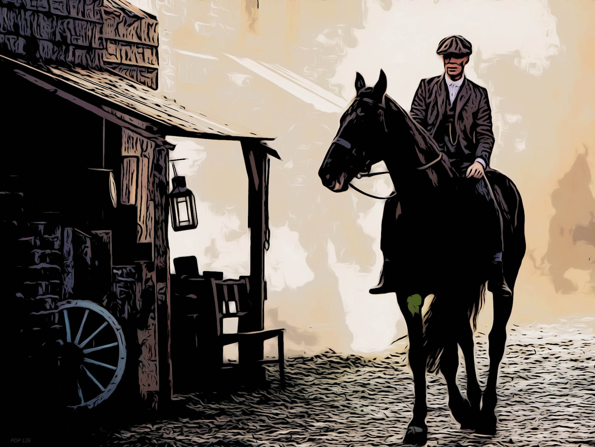 Peaky Blinders Horse Poster Art Print 30x40cm