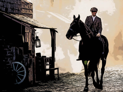 Peaky Blinders Horse Poster Art Print 30x40cm