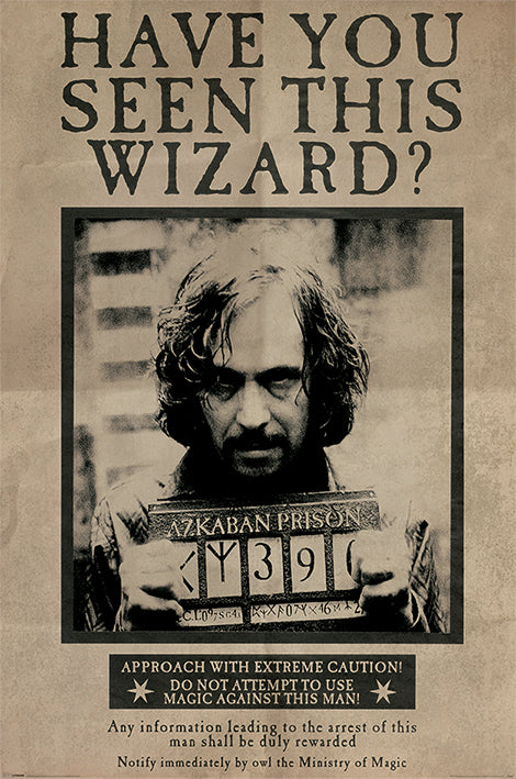 HARRY POTTER (WANTED SIRIUS BLACK) MAXI POSTER Poster 61x91.5cm