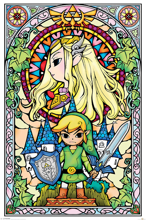 THE LEGEND OF ZELDA (STAINED GLASS) Poster 61x91.5cm