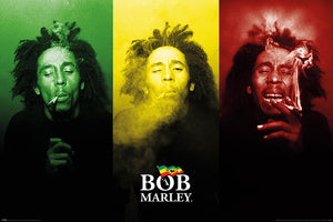 BOB MARLEY (TRICOLOUR SMOKE) 61x91.5cm Poster