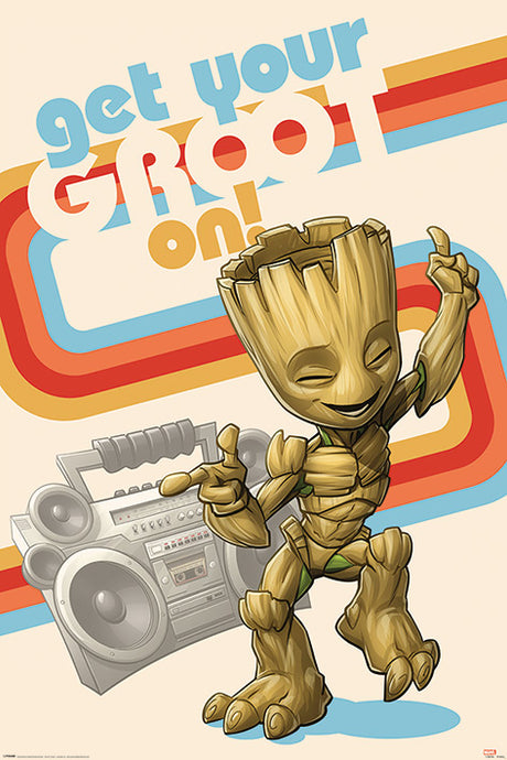 GUARDIANS OF THE GALAXY (GET YOUR GROOT ON) 61x91.5cm Poster