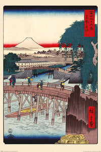 Hiroshige (Ichikoku Bridge In The Eastern Capital Poster 61x91.5cm