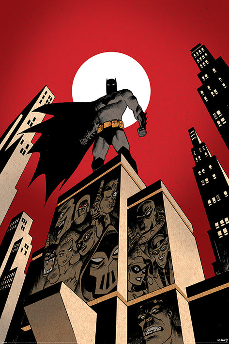 Batman (Villain Skyline) Poster 61x91.5cm