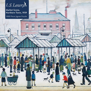 L.S. Lowry: Market Scene, Northern Town, 1939 1000 Piece Jigsaw