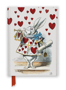Alice in Wonderland: White Rabbit (Foiled Journal) Lined A5 Notepad