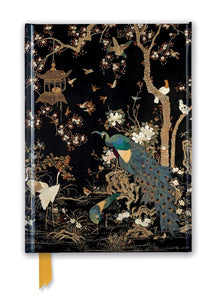 Ashmolean Museum: Embroidered Hanging with Peacock Foiled Lined A5 Notepad