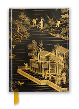 Load image into Gallery viewer, Chinese Lacquer Black &amp; Gold Screent Foiled Lined A5 Notepad
