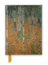 Load image into Gallery viewer, Gustav Klimt: The Birch Wood Foiled Lined A5 Notepad 
