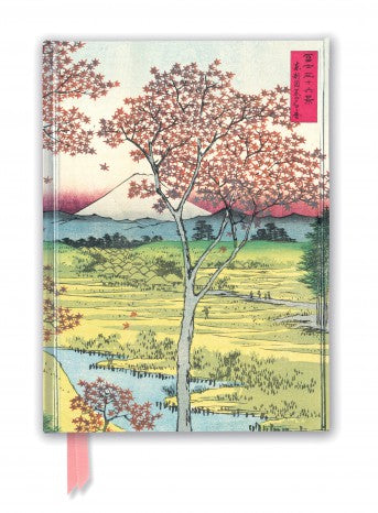 Hiroshige: Twilight Hill Foiled Lined A5 Notepad 