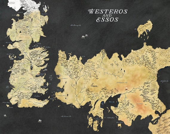 Game of thrones Map (Westeros) 61x91.5cm