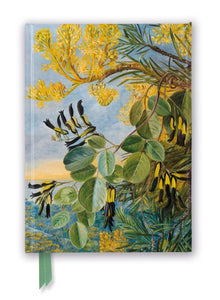 Kew: Marianne North: Flowers of the Flame-Tree and Yellow and Black Twiner, West Australia (Foiled Journal) Lined A5 Notepad