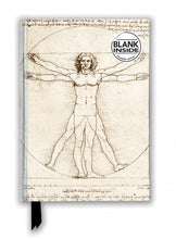 Load image into Gallery viewer, Leonardo da Vinci: Vitruvian Man Foiled Lined A5 Notepad 

