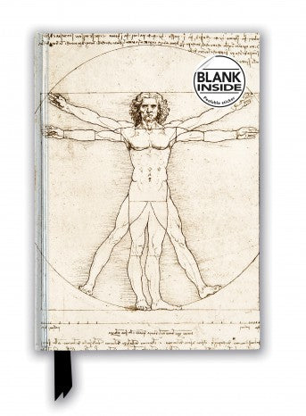 Leonardo da Vinci: Vitruvian Man Foiled Lined A5 Notepad 